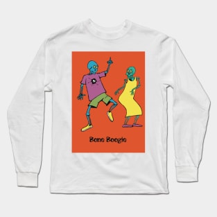 Skeletons doing the bone boogie Long Sleeve T-Shirt